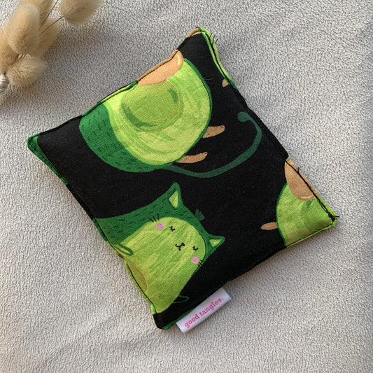 Mini Heatie Wheatie - Avo Cat (14x14cm square)